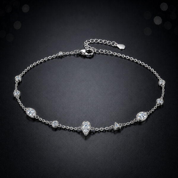 腳鍊→鑽石 
